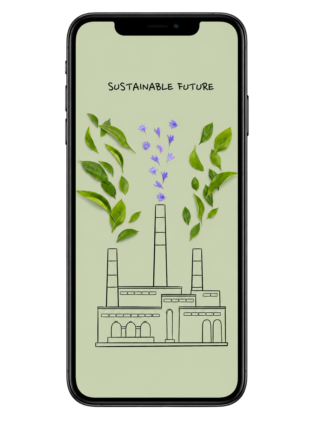 Carbon footprint on a phone